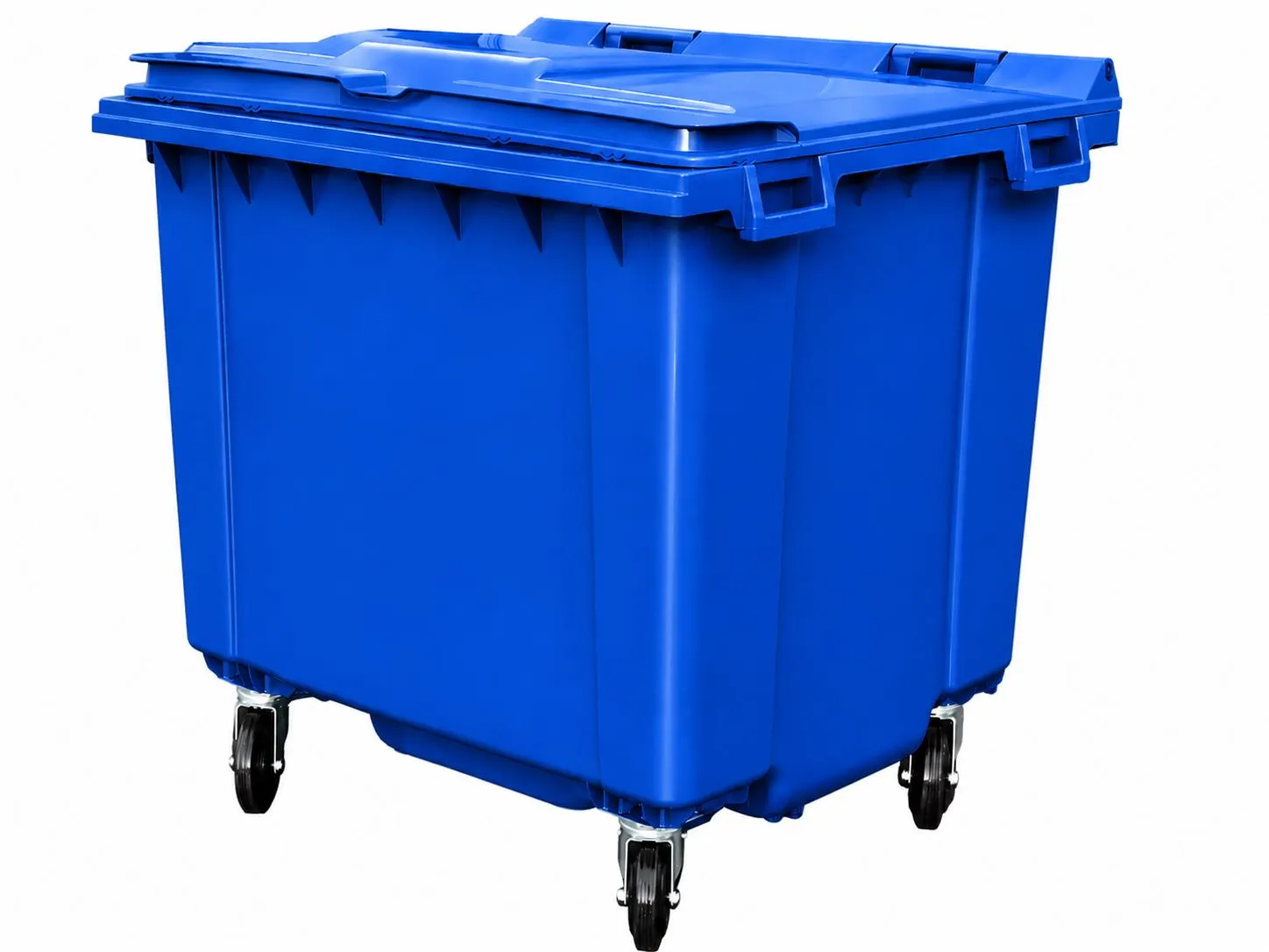 1100 Litre Flat Top Plastic Wheelie Bin - Image 4