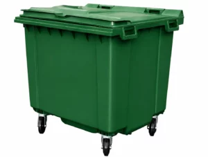 1100 Litre Flat Top Plastic Wheelie Bin