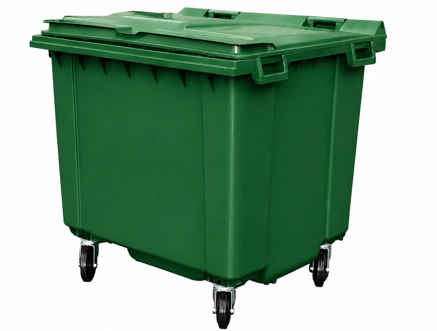 1100 Litre Flat Top Plastic Wheelie Bin