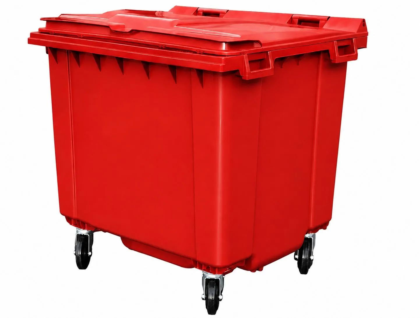 1100 Litre Flat Top Plastic Wheelie Bin - Image 5