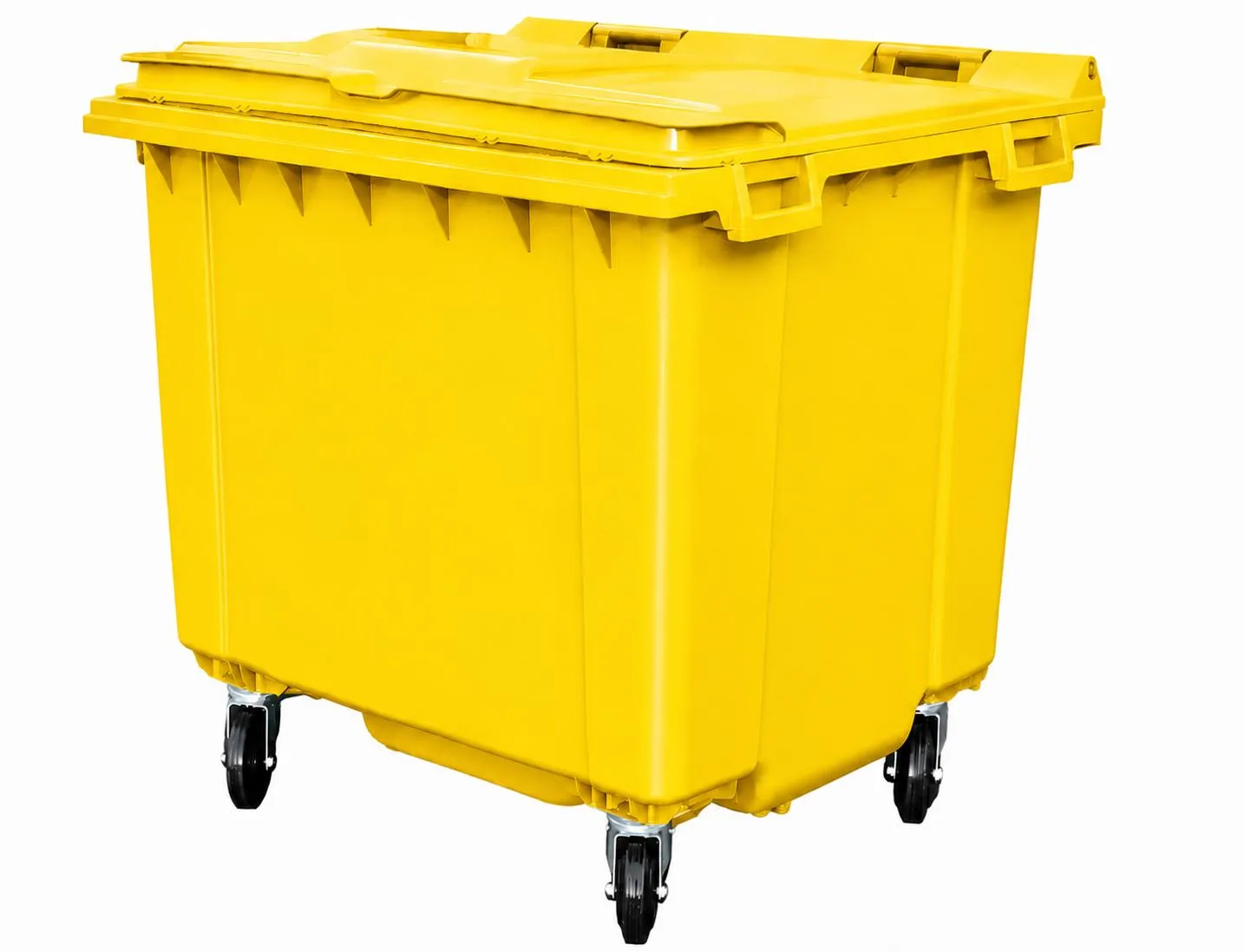 1100 Litre Flat Top Plastic Wheelie Bin - Image 6