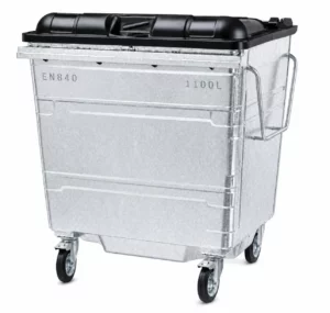 1100L Steel Wheelie Bin