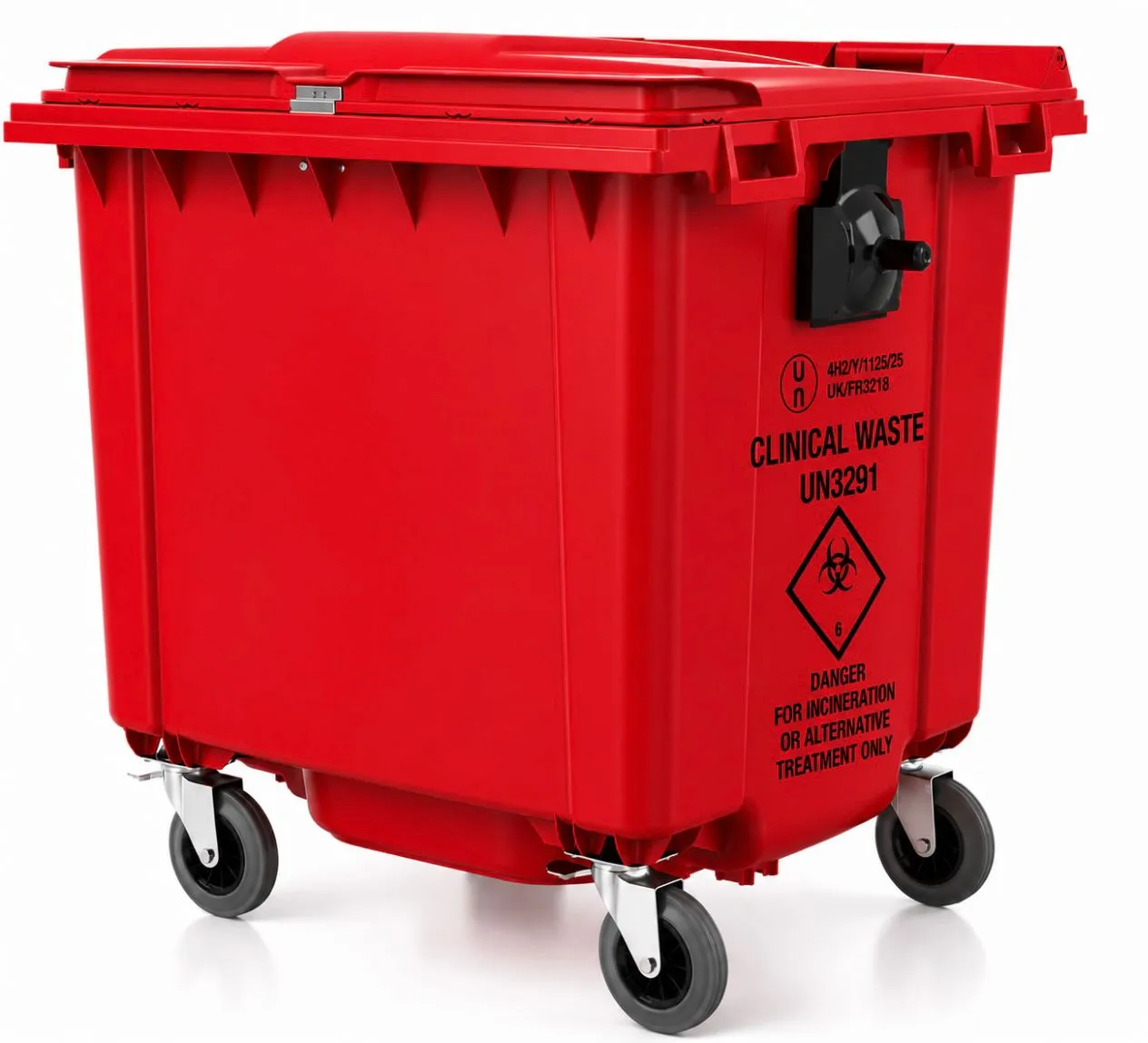 1100L UN3291 Approved Clinical Waste Container - Image 2