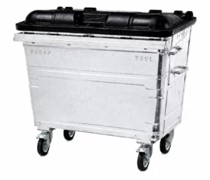 500L Steel Wheelie Bin