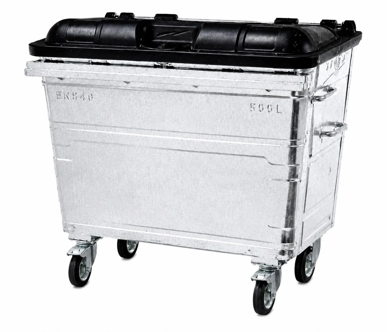 500L Steel Wheelie Bin