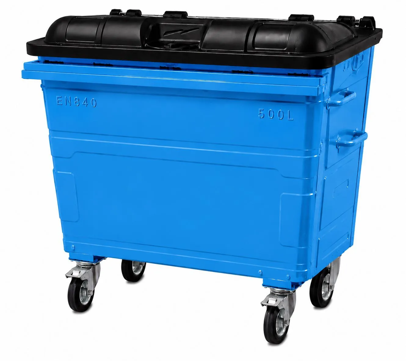500L Steel Wheelie Bin - Image 5