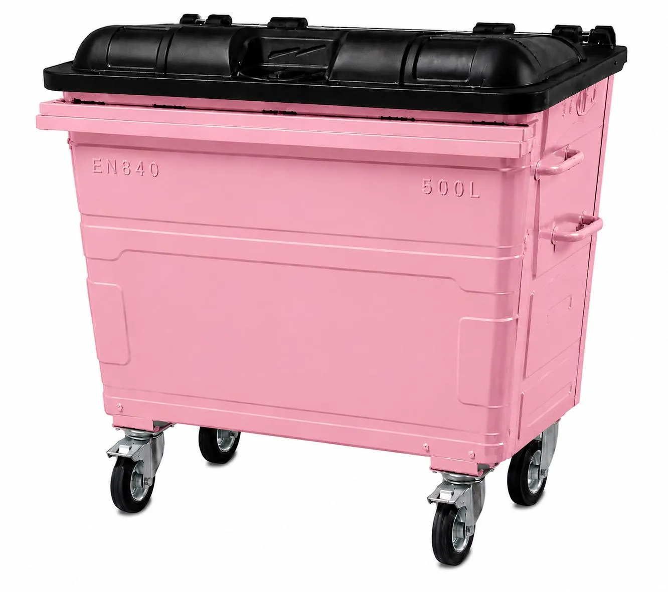 500L Steel Wheelie Bin - Image 8
