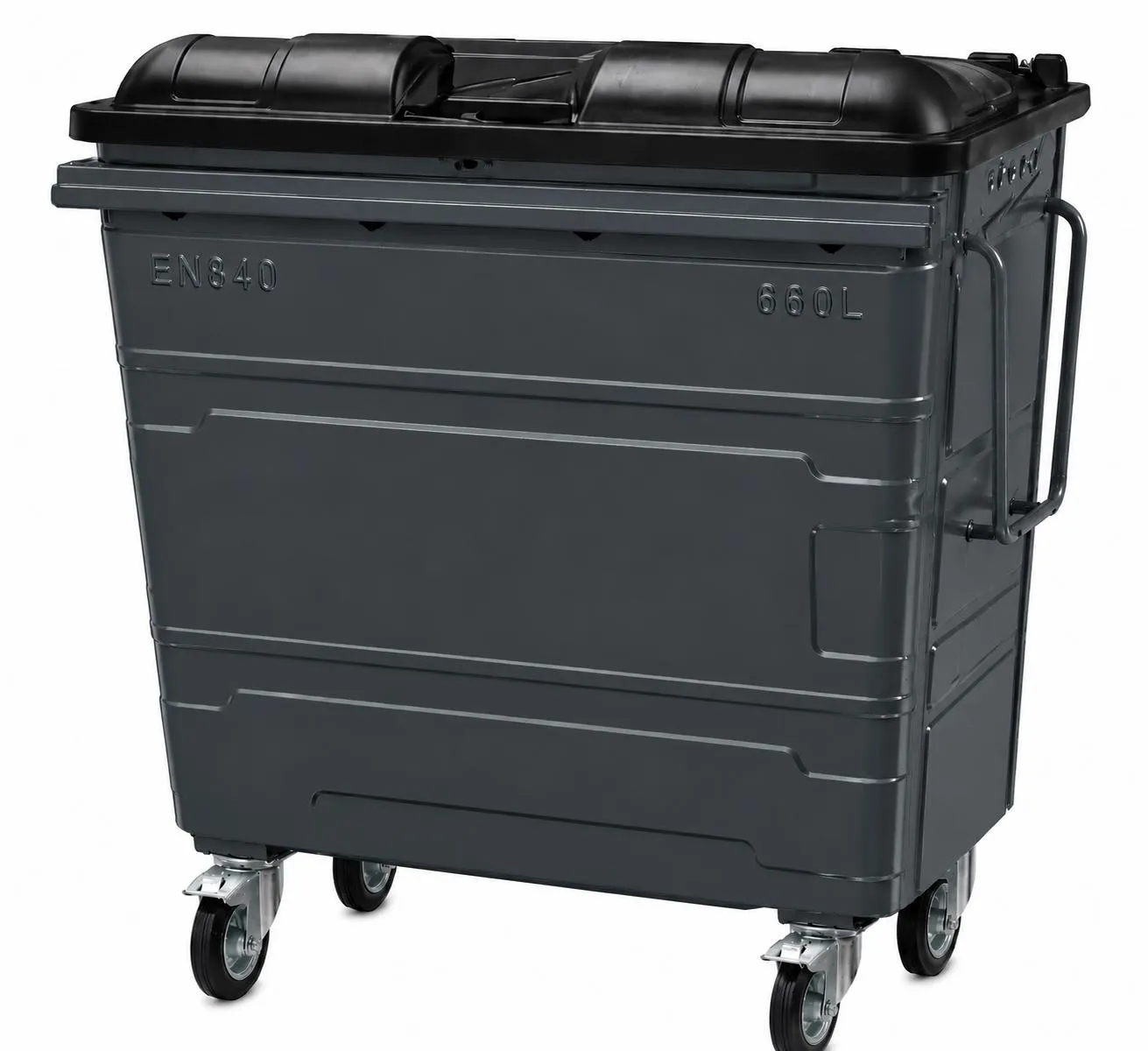 660L Steel Wheelie Bin - Image 3