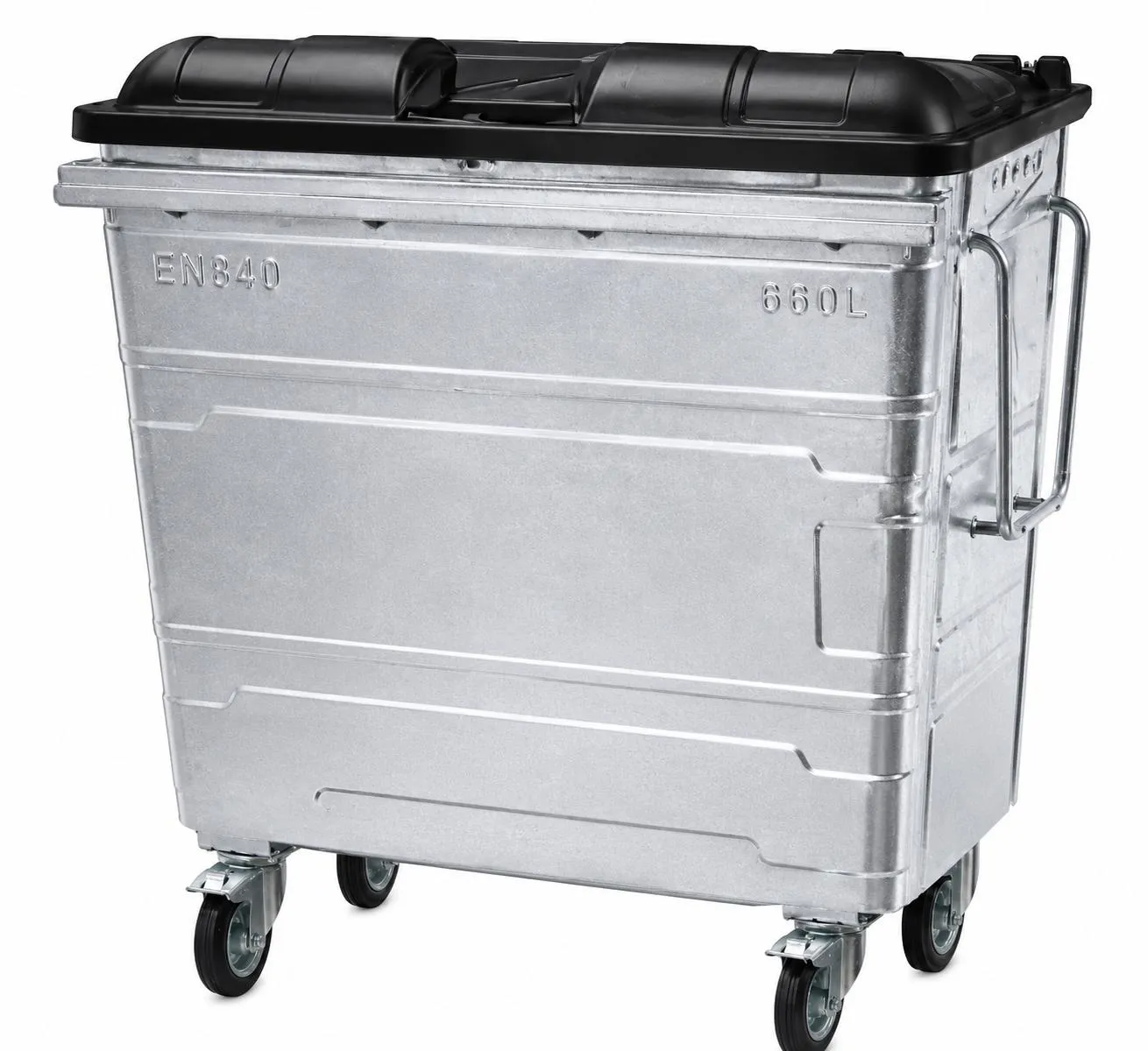 660L Steel Wheelie Bin