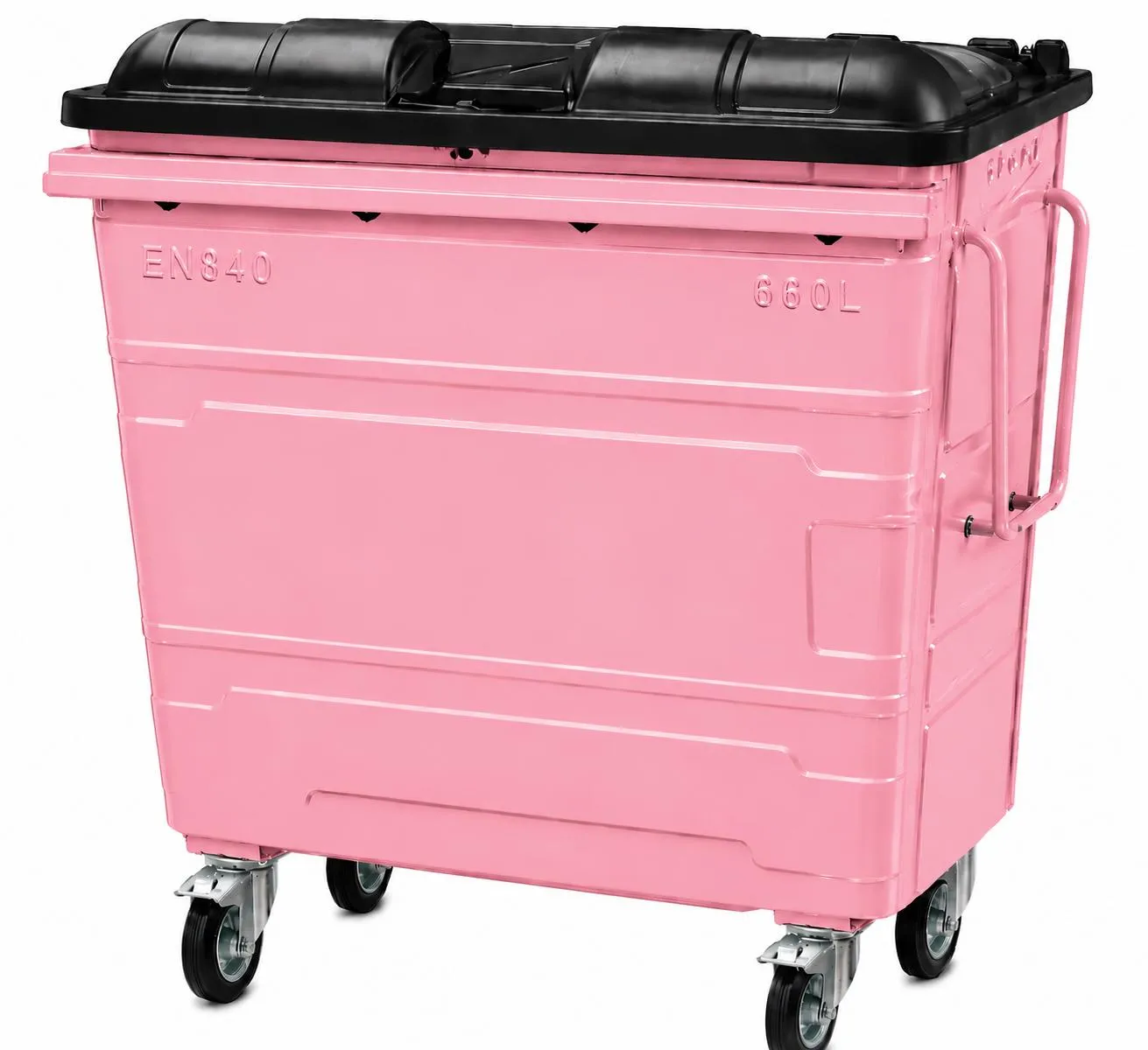660L Steel Wheelie Bin - Image 8
