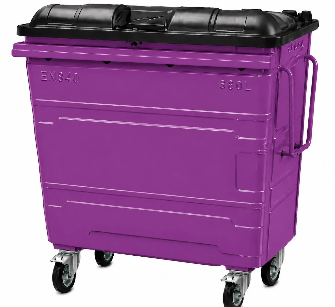 660L Steel Wheelie Bin - Image 9