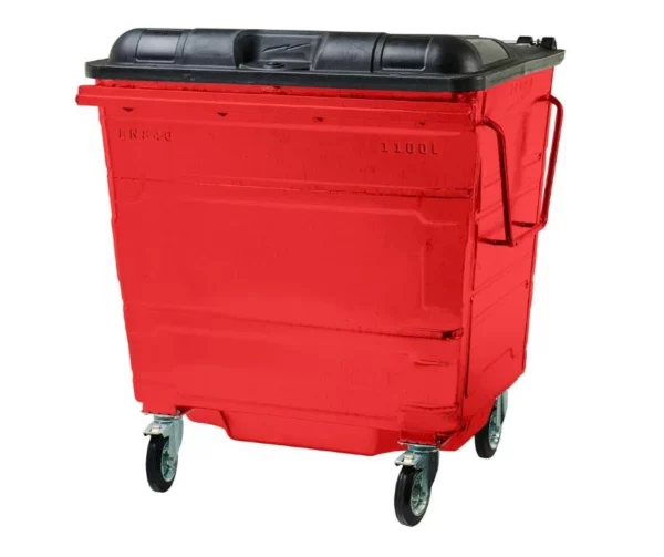1100L Steel Wheelie Bin - Image 5
