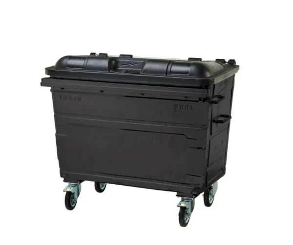 500L Steel Wheelie Bin - Image 3