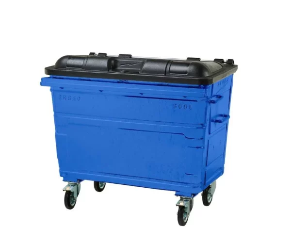 500L Steel Wheelie Bin - Image 2