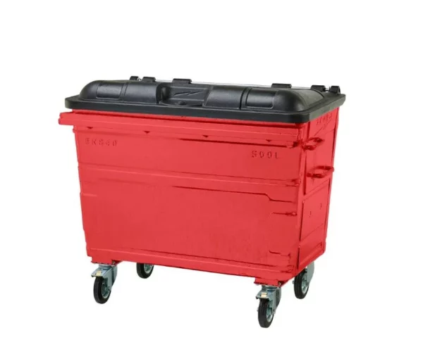 500L Steel Wheelie Bin - Image 5