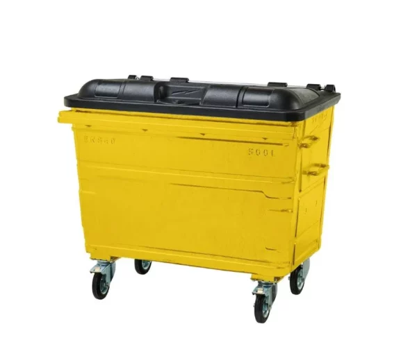500L Steel Wheelie Bin - Image 6