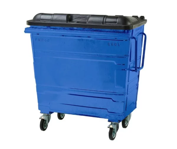 660L Steel Wheelie Bin - Image 2