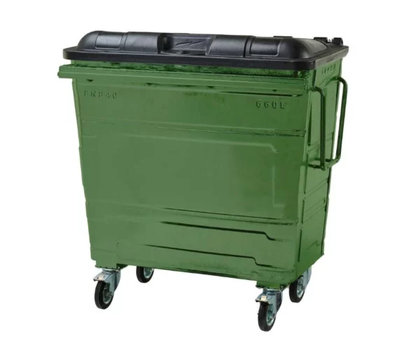 660L Steel Wheelie Bin - Image 4