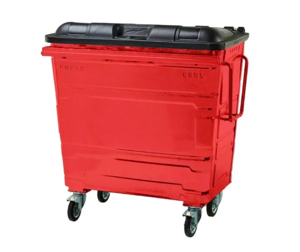 660L Steel Wheelie Bin - Image 5