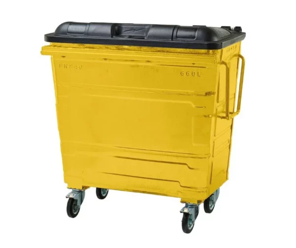 660L Steel Wheelie Bin - Image 6