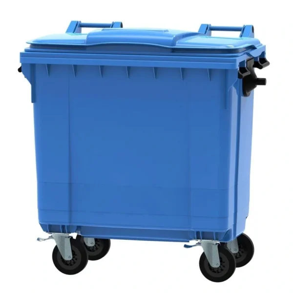 770 Litre Flat Top Plastic Wheelie Bin - Image 4