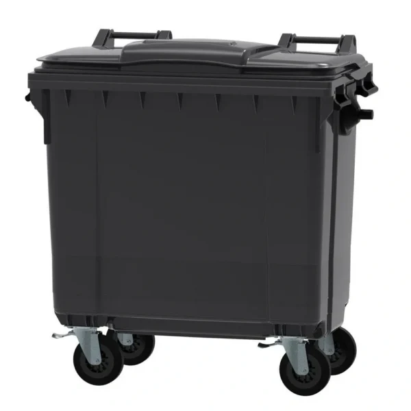 770 Litre Flat Top Plastic Wheelie Bin - Image 3