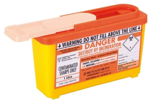 SHARPSGUARD® Range - Orange 1 Litre Com -Plus x 10 Units