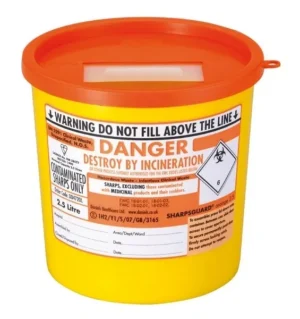 SHARPSGUARD® Range - Orange 2.5 Litre x 10 Units