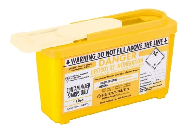 SHARPSGUARD® Range - Yellow 1 Litre Com -Plus x 10 Units