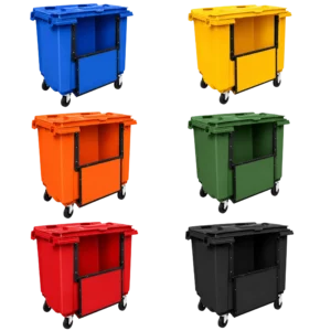 1100 Litre Drop-Front Wheelie Bin