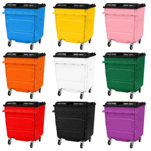 1280L Steel Wheelie Bin
