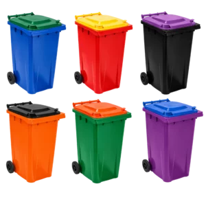 240 Litre Plastic Wheelie Bin with Custom Colours