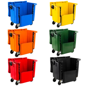 660 Litre Drop-Front Wheelie Bin