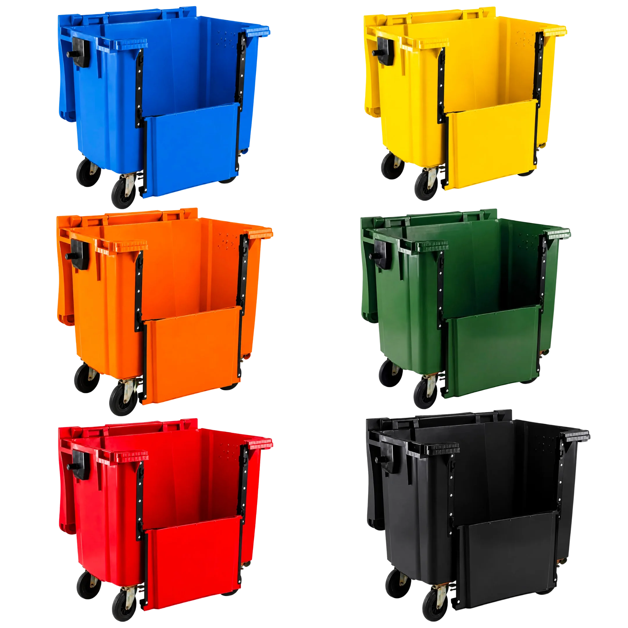 660 Litre Drop-Front Wheelie Bin