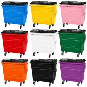 660L Steel Wheelie Bin