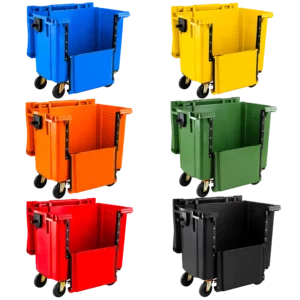 770 Litre Drop-Front Wheelie Bin