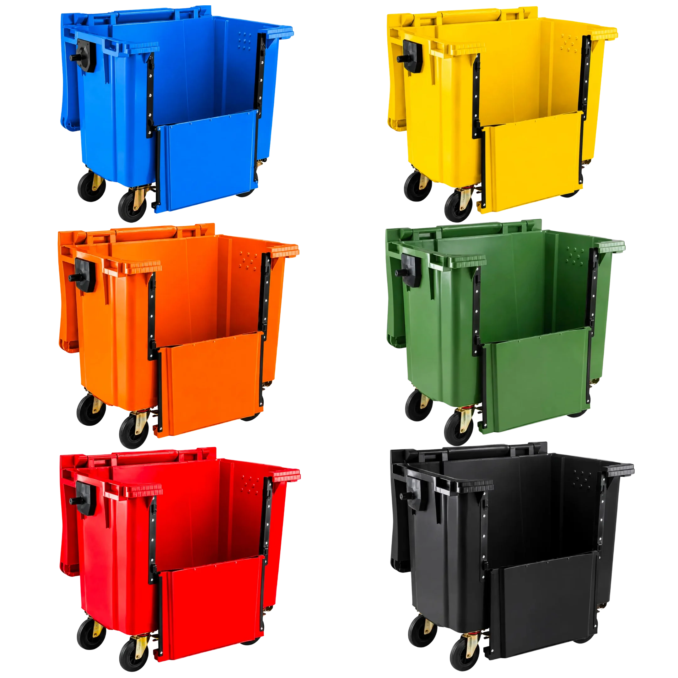 770 Litre Drop-Front Wheelie Bin