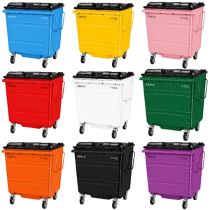 770L Steel Wheelie Bin