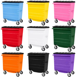 820L Steel Wheelie Bin