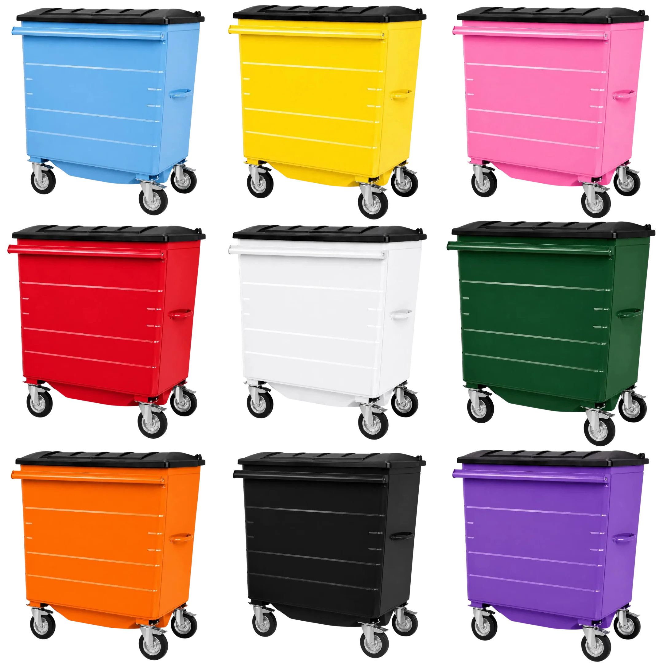 820L Steel Wheelie Bin