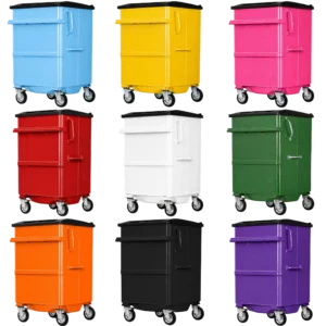 940L Steel Wheelie Bin