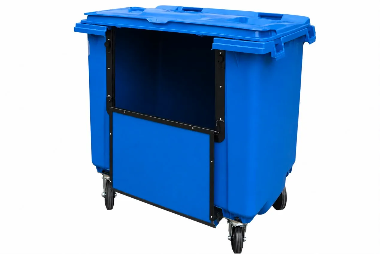 1100 Litre Drop-Front Wheelie Bin - Image 4
