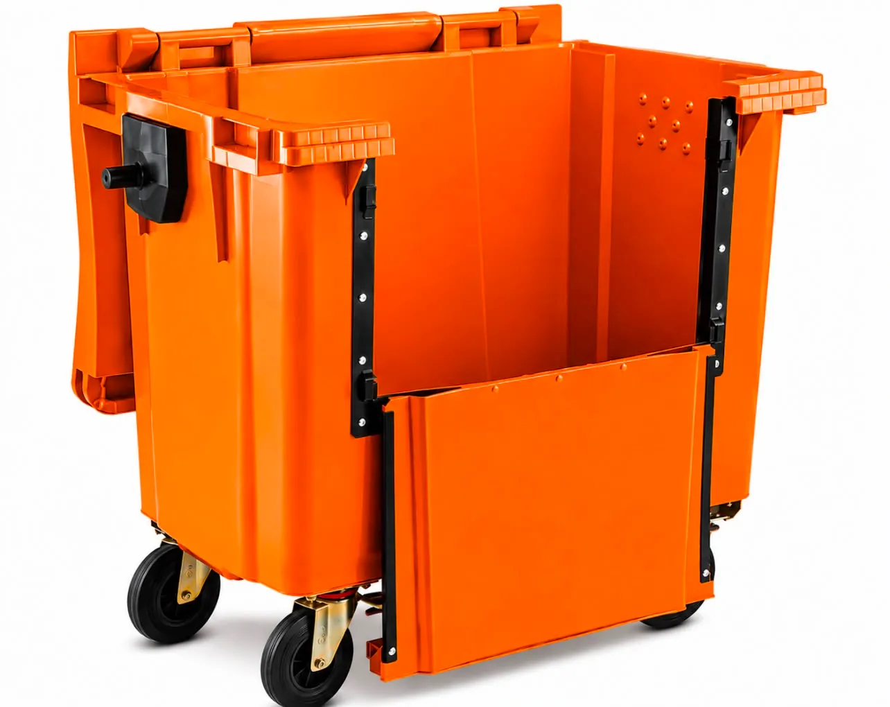 770 Litre Drop-Front Wheelie Bin - Image 4