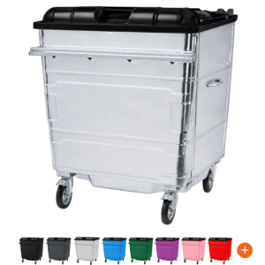 1280L Steel Wheelie Bin