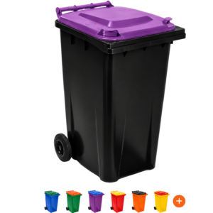 240 Litre Plastic Wheelie Bin with Custom Colours