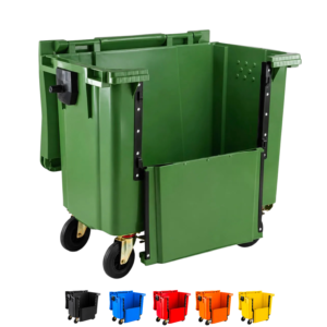 660 Litre Drop-Front Wheelie Bin