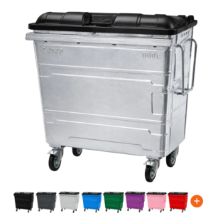 660L Steel Wheelie Bin