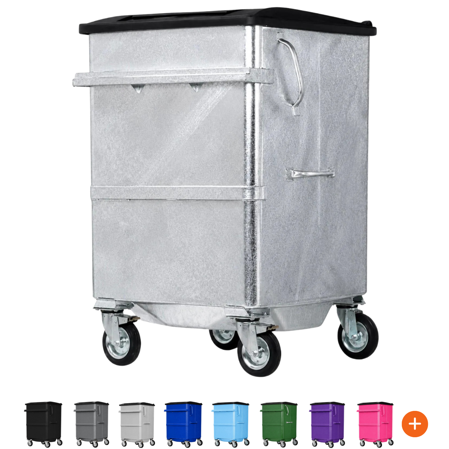 940L Steel Wheelie Bin