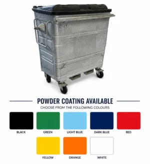 660l Secondhand Metal Wheelie Bin